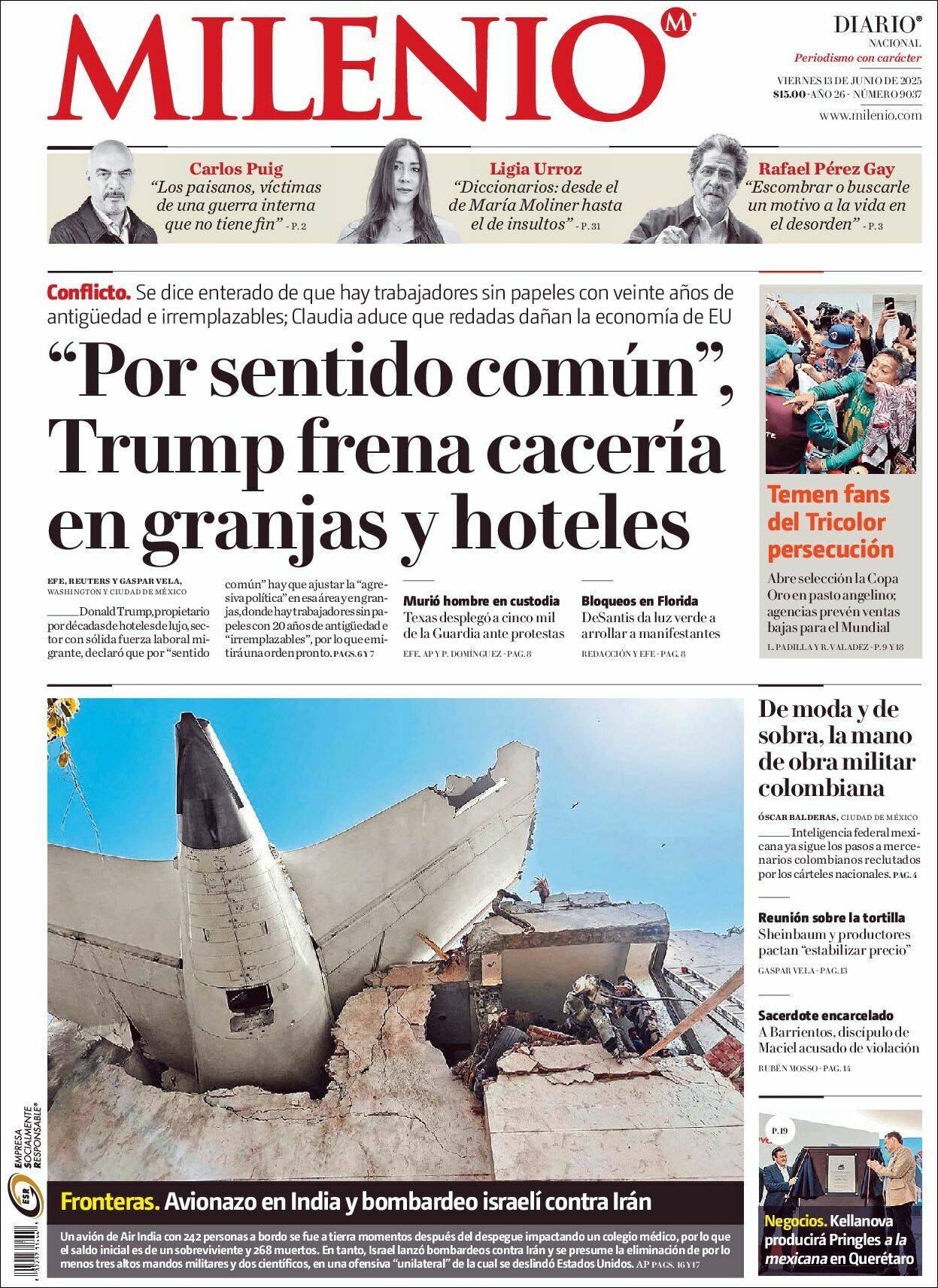 Milenio, edición del viernes 13 de junio de 2025 Milenio, edición del viernes 13 de junio de 2025