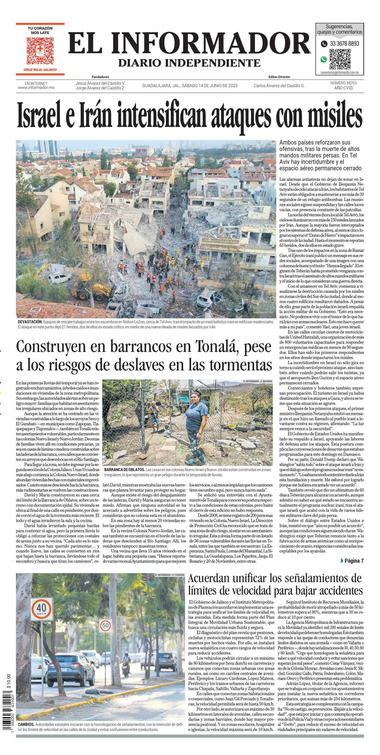 El Informador, edición del sábado 14 de junio de 2025 El Informador, edición del sábado 14 de junio de 2025