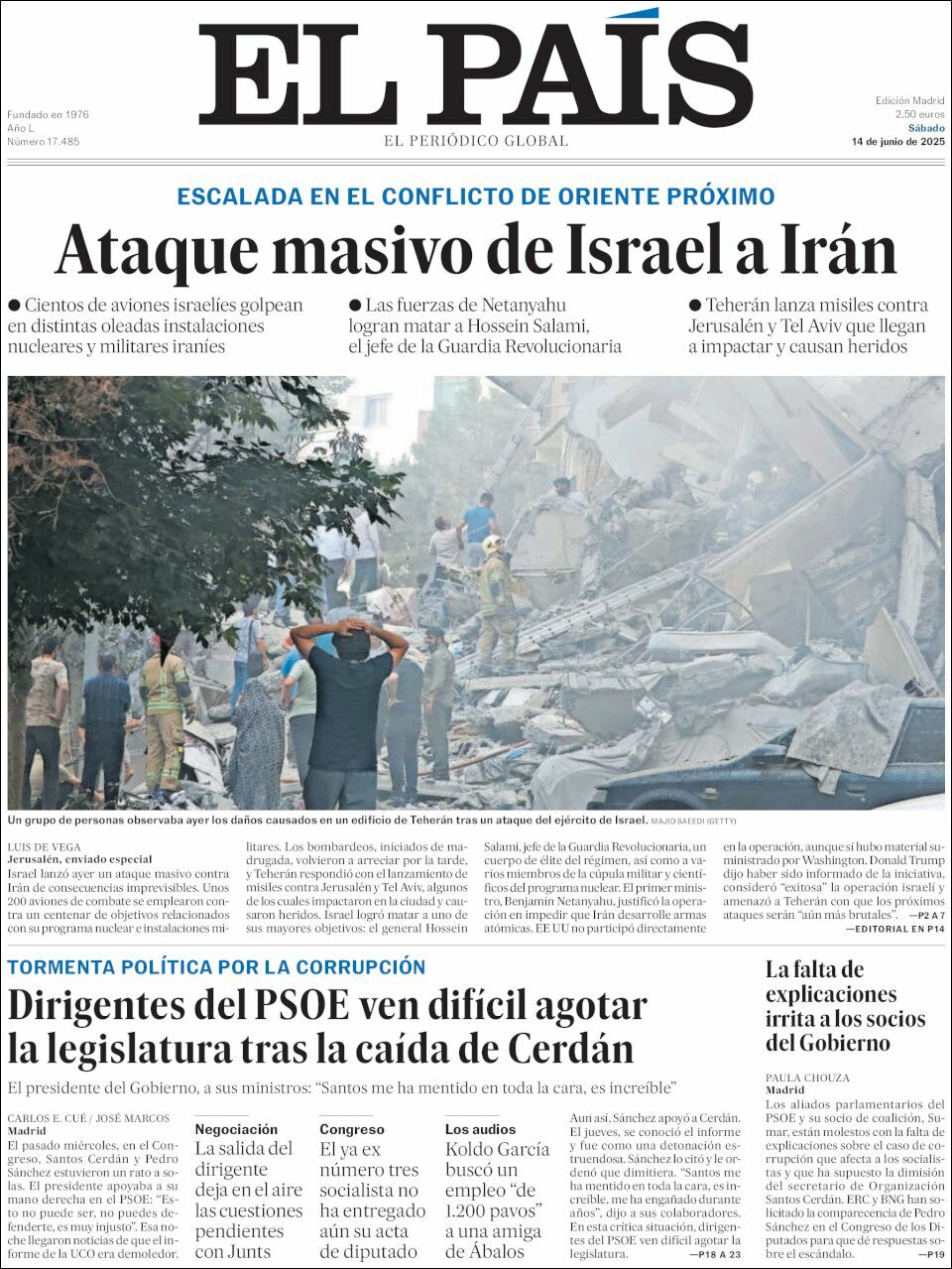 El País, edición del sábado 14 de junio de 2025 El País, edición del sábado 14 de junio de 2025