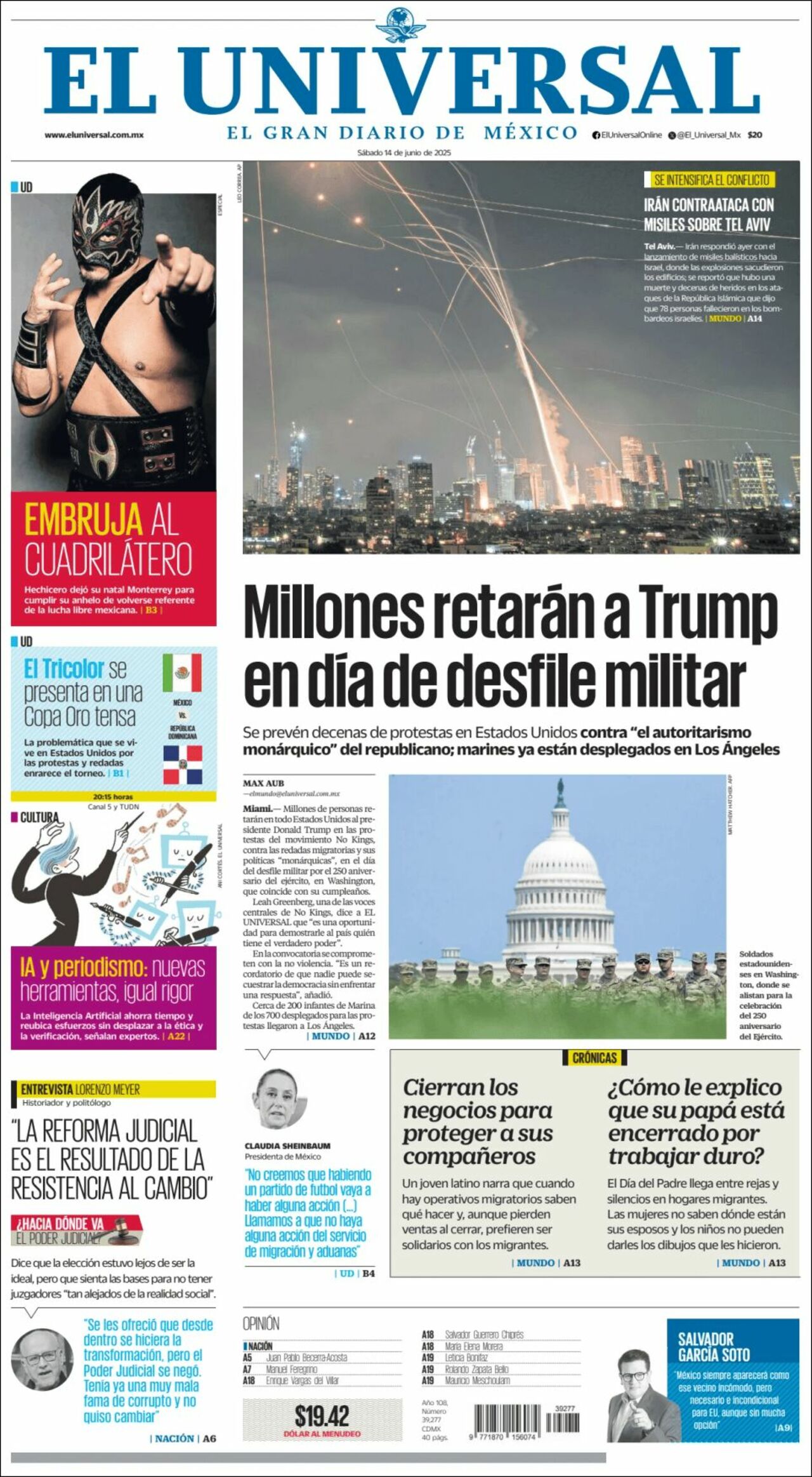 El Universal, edición del sábado 14 de junio de 2025 El Universal, edición del sábado 14 de junio de 2025