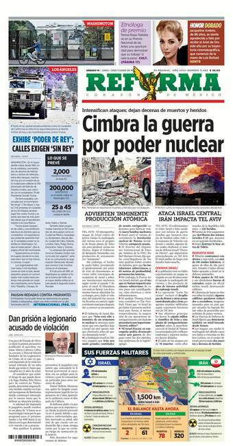 Reforma, edición del sábado 14 de junio de 2025 Reforma, edición del sábado 14 de junio de 2025