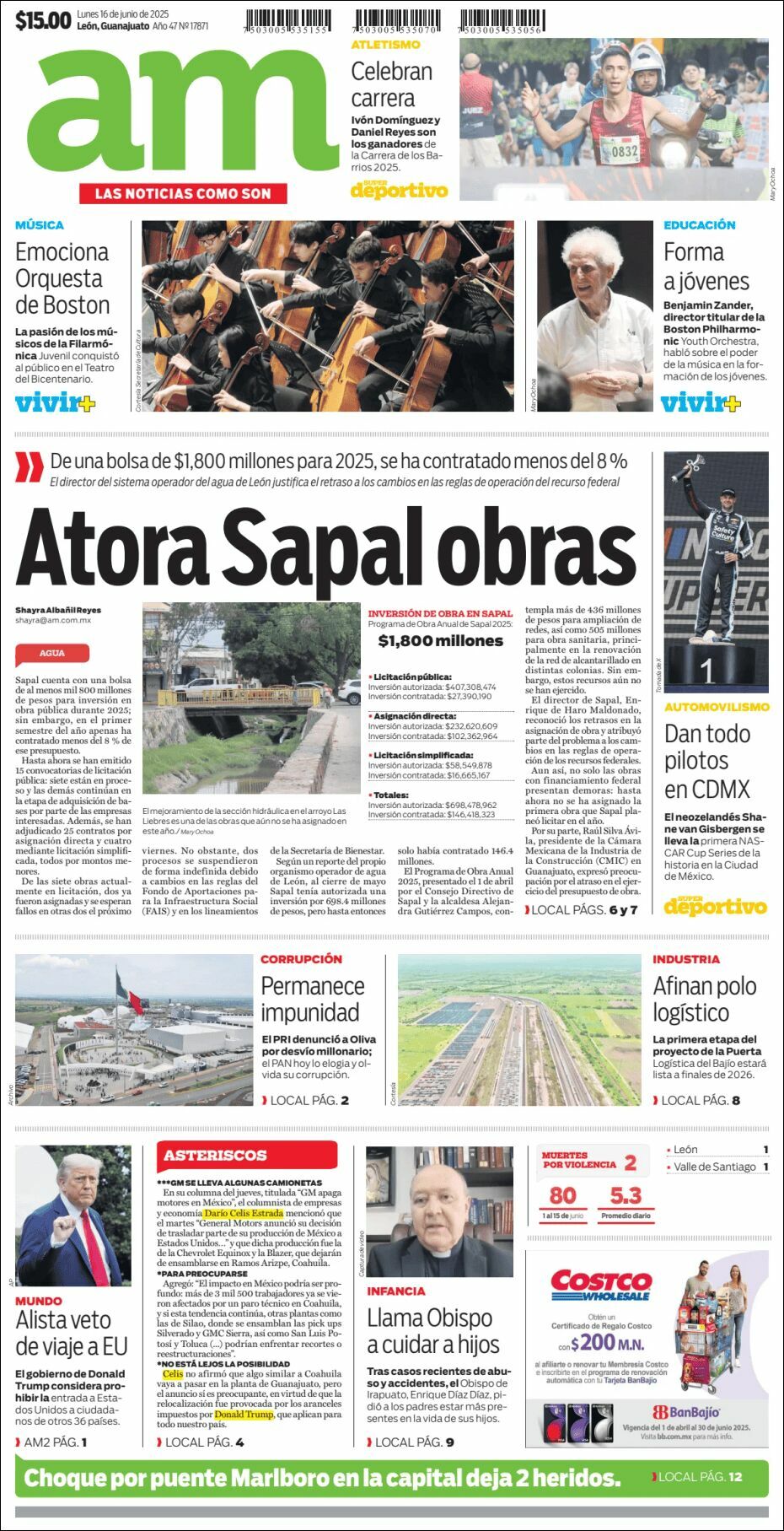 AM de León, edición del lunes 16 de junio de 2025 AM de León, edición del lunes 16 de junio de 2025