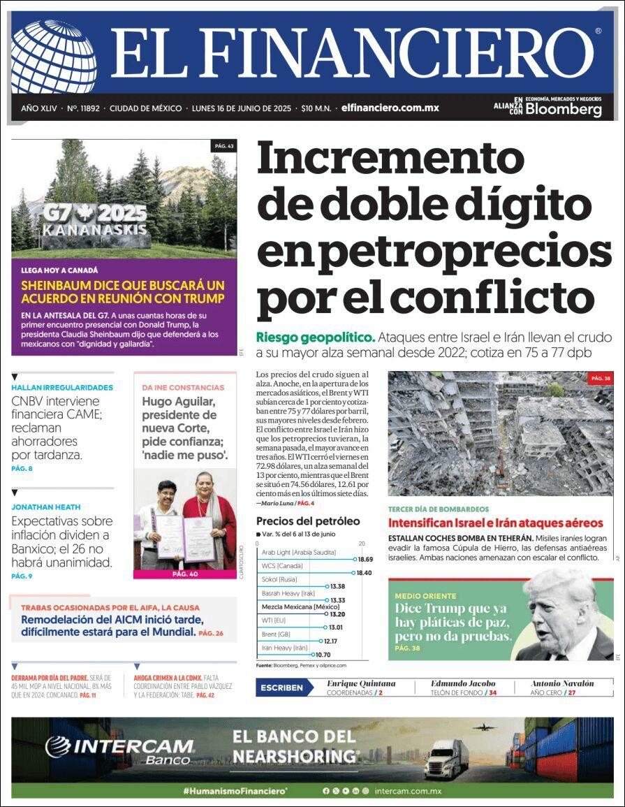 El Financiero, edición del lunes 16 de junio de 2025 El Financiero, edición del lunes 16 de junio de 2025