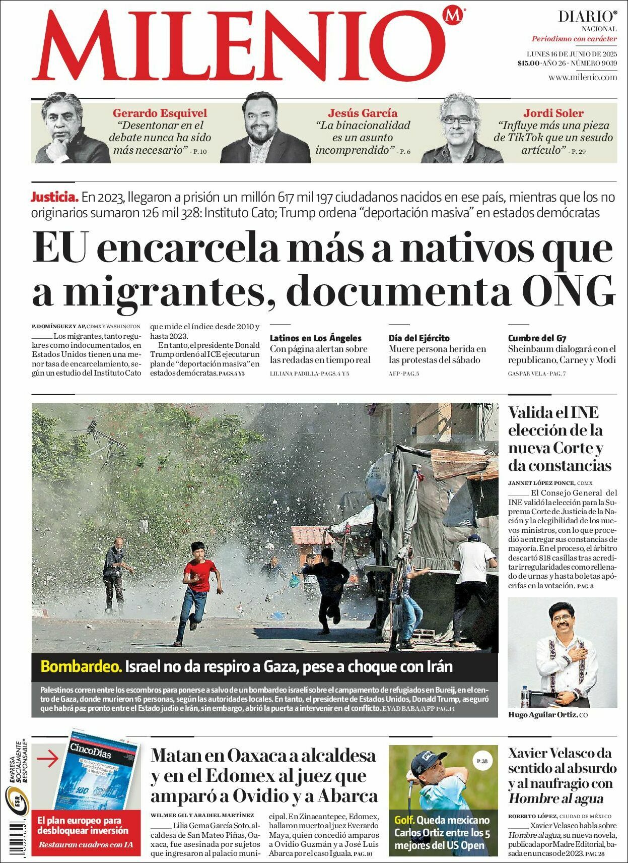 Milenio, edición del lunes 16 de junio de 2025 Milenio, edición del lunes 16 de junio de 2025