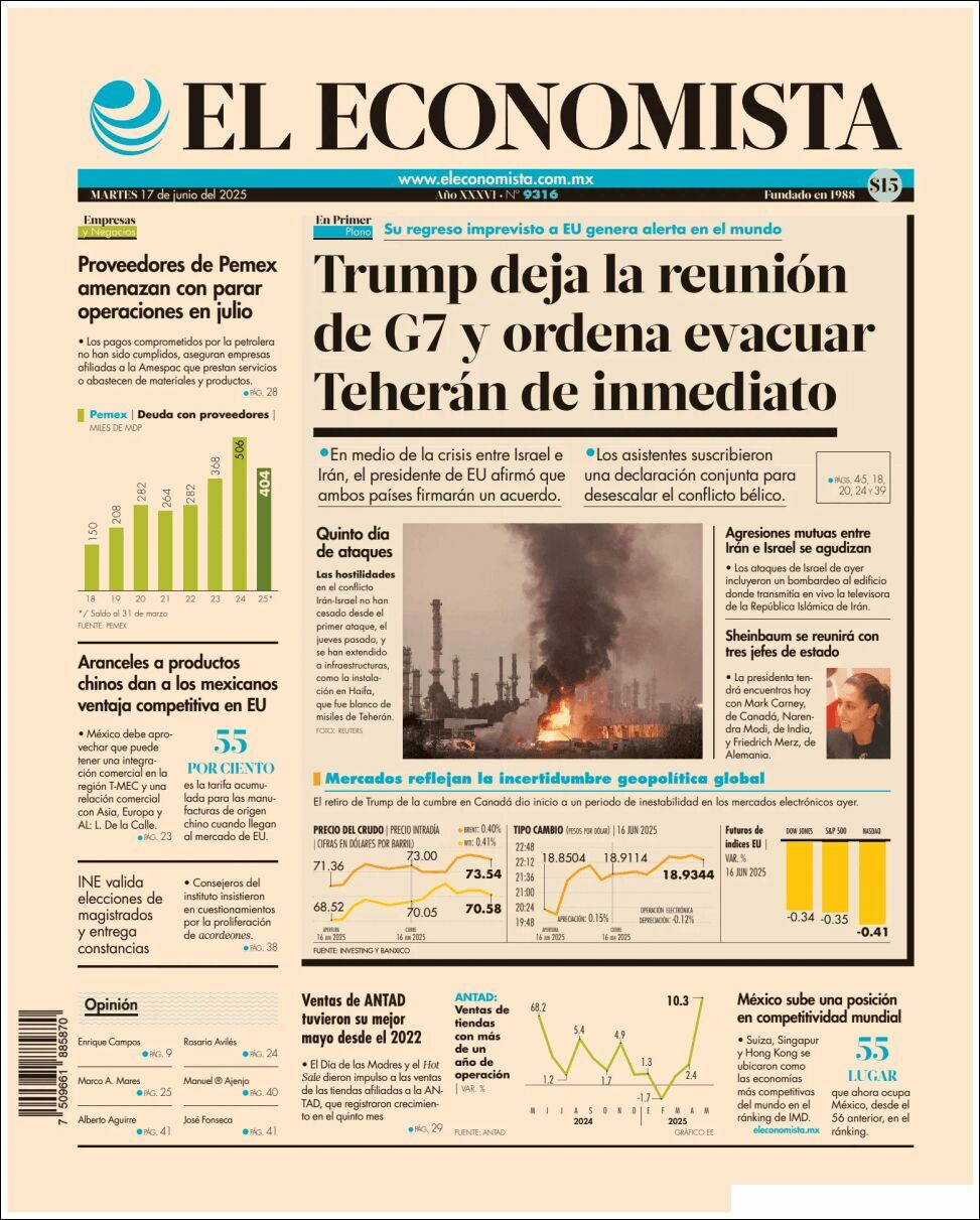 El Economista, edición del martes 17 de junio de 2025 El Economista, edición del martes 17 de junio de 2025