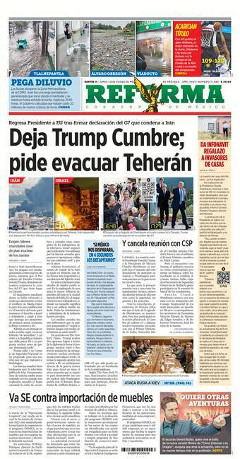 Reforma, edición del martes 17 de junio de 2025 Reforma, edición del martes 17 de junio de 2025