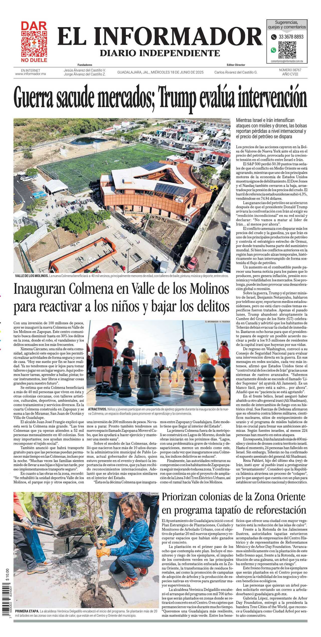 El Informador, edición del miércoles 18 de junio de 2025 El Informador, edición del miércoles 18 de junio de 2025