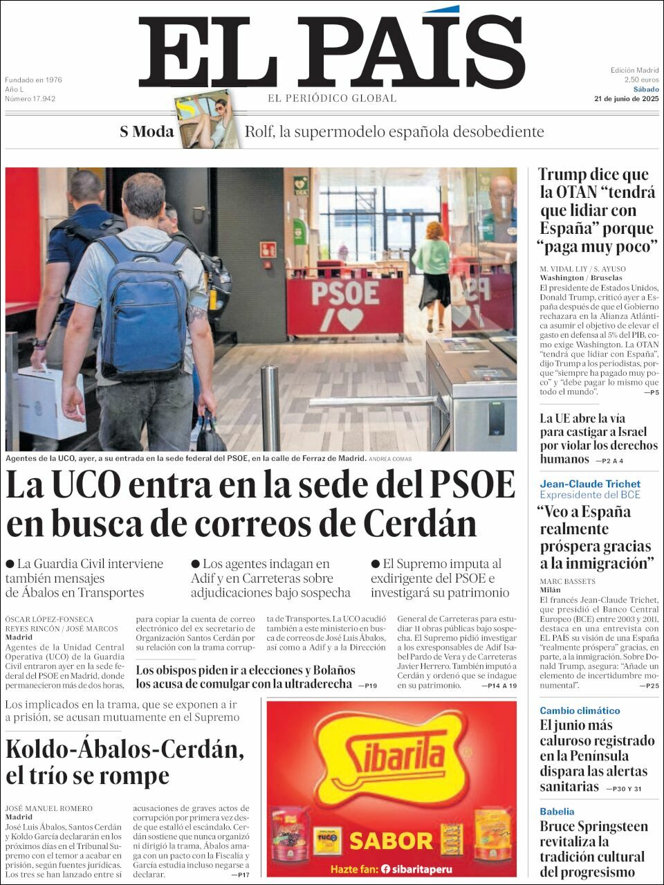 El País, edición del sábado 21 de junio de 2025 El País, edición del sábado 21 de junio de 2025