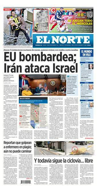El Norte, edición del domingo 22 de junio de 2025 El Norte, edición del domingo 22 de junio de 2025