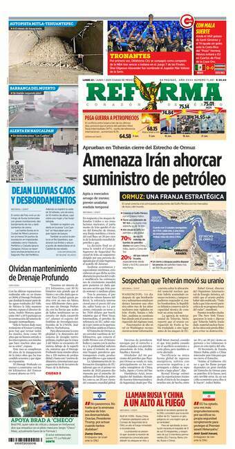 Reforma, edición del lunes 23 de junio de 2025 Reforma, edición del lunes 23 de junio de 2025