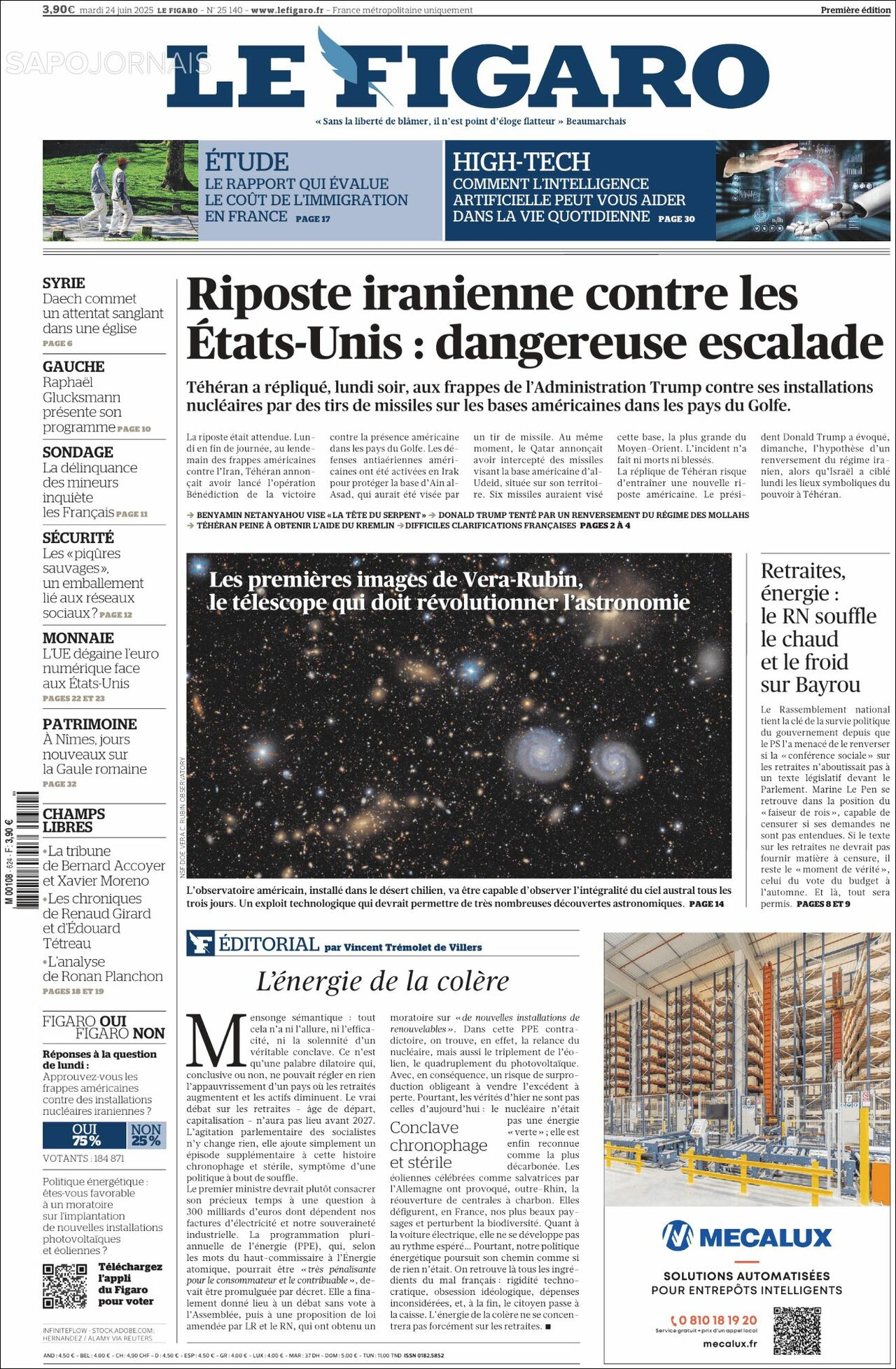 Le Figaro, edición del martes 24 de junio de 2025 Le Figaro, edición del martes 24 de junio de 2025