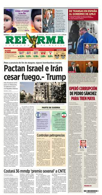 Reforma, edición del martes 24 de junio de 2025 Reforma, edición del martes 24 de junio de 2025