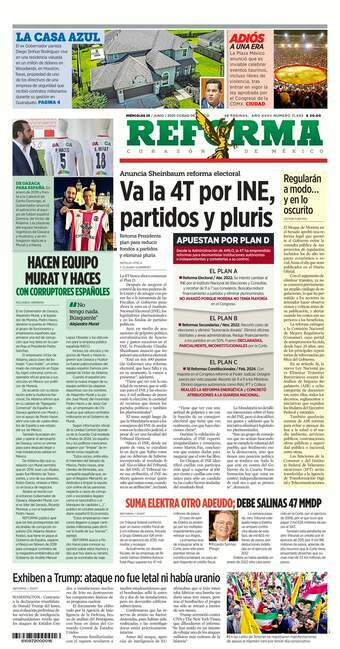 Reforma, edición del miércoles 25 de junio de 2025 Reforma, edición del miércoles 25 de junio de 2025