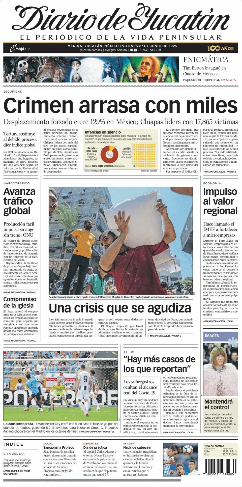 El Diario de Yucatán, edición del viernes 27 de junio de 2025 El Diario de Yucatán, edición del viernes 27 de junio de 2025