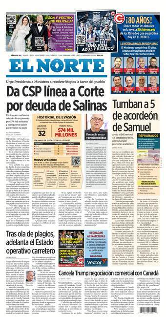 El Norte, edición del sábado 28 de junio de 2025 El Norte, edición del sábado 28 de junio de 2025