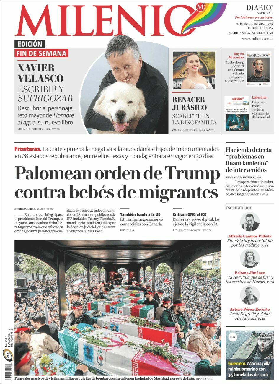 Milenio, edición del sábado 28 de junio de 2025 Milenio, edición del sábado 28 de junio de 2025