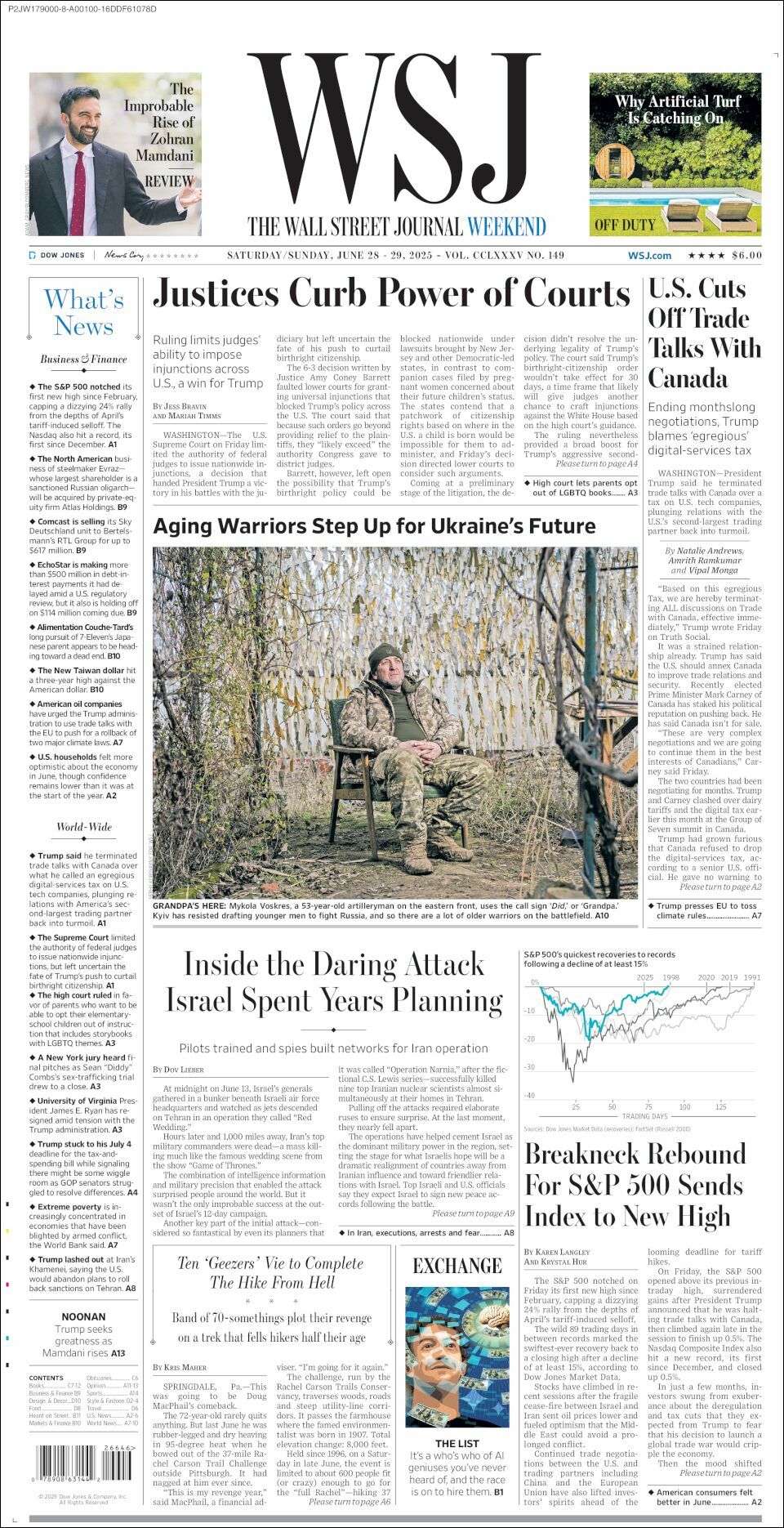 The Wall Street Journal, edición del sábado 28 de junio de 2025 The Wall Street Journal, edición del sábado 28 de junio de 2025