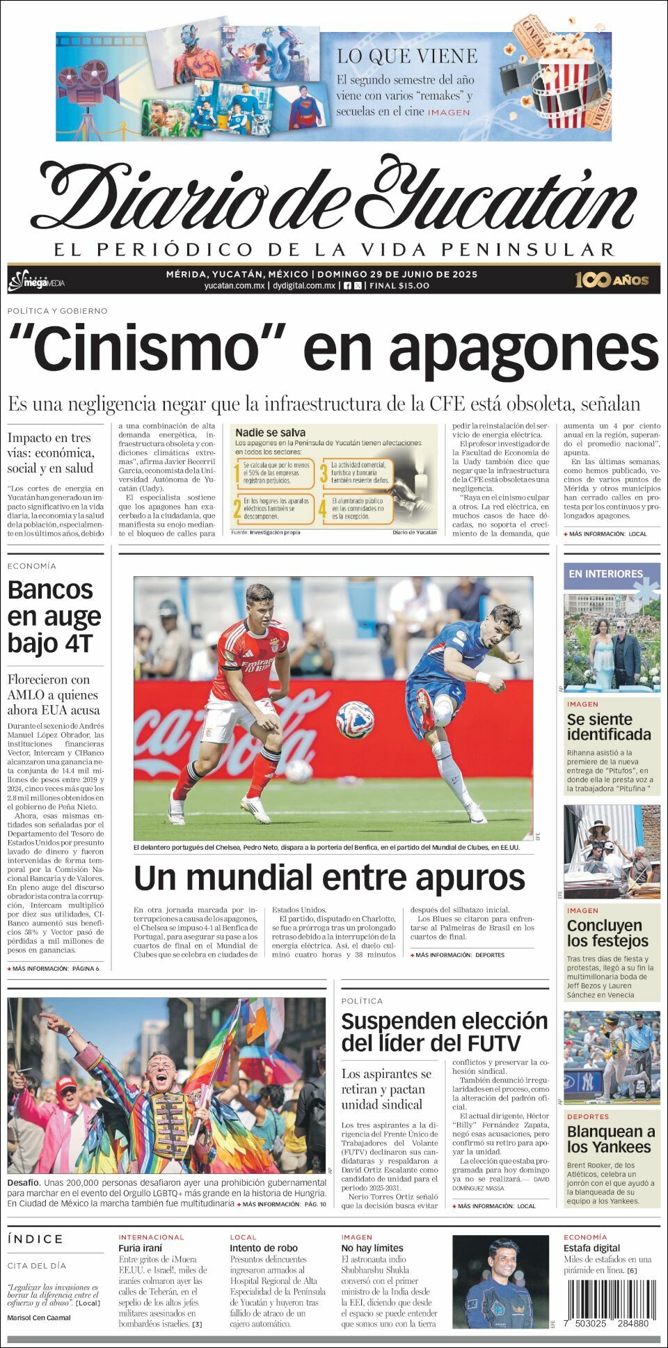 El Diario de Yucatán, edición del domingo 29 de junio de 2025 El Diario de Yucatán, edición del domingo 29 de junio de 2025