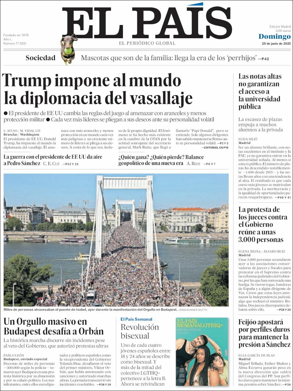 El País, edición del domingo 29 de junio de 2025 El País, edición del domingo 29 de junio de 2025