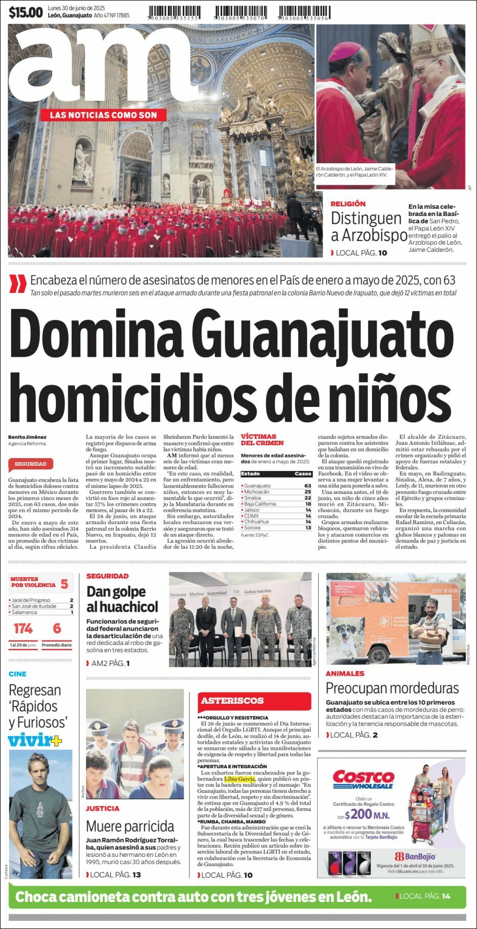 AM de León, edición del lunes 30 de junio de 2025