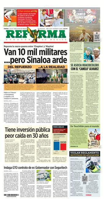 Reforma, edición del martes 01 de julio de 2025