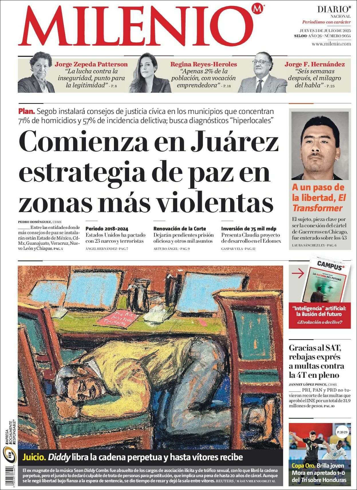 Milenio, edición del jueves 03 de julio de 2025 Milenio, edición del jueves 03 de julio de 2025