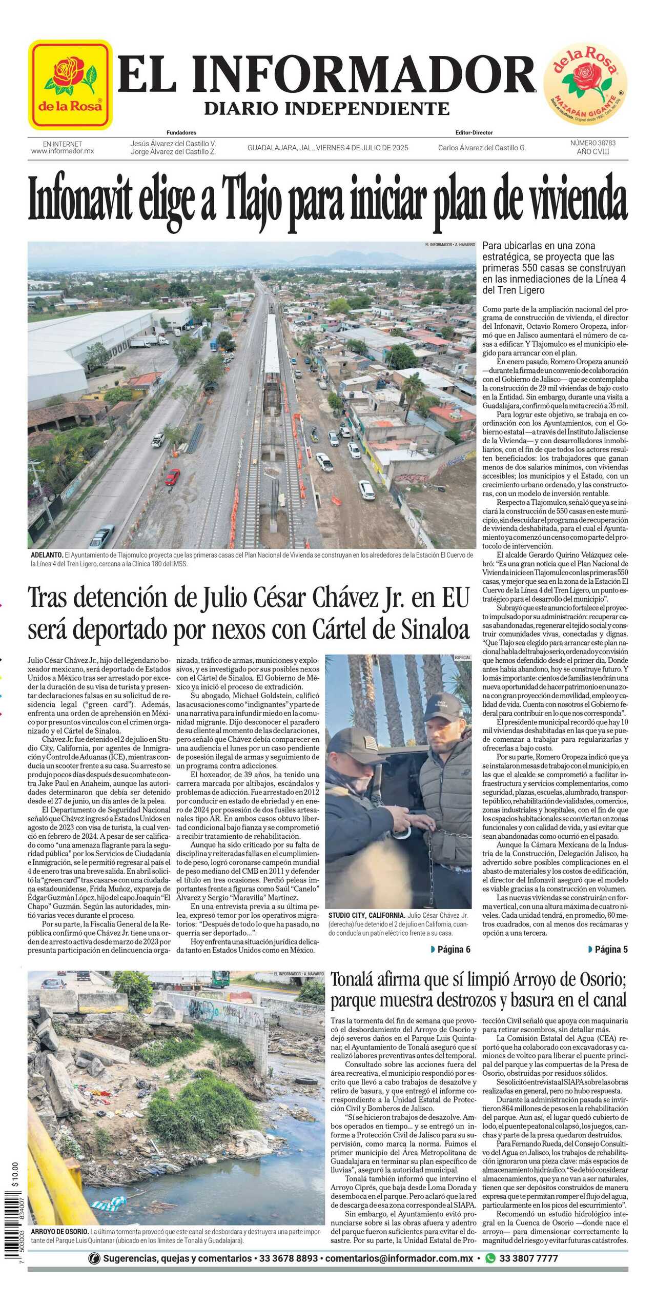 El Informador, edición del viernes 04 de julio de 2025 El Informador, edición del viernes 04 de julio de 2025