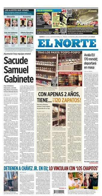 El Norte, edición del viernes 04 de julio de 2025 El Norte, edición del viernes 04 de julio de 2025
