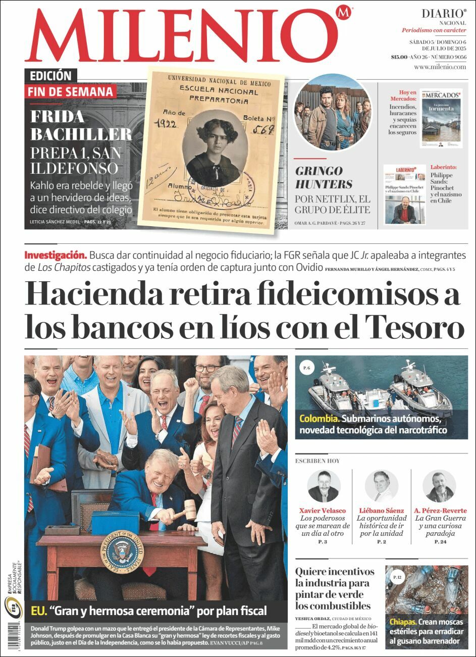 Milenio, edición del sábado 05 de julio de 2025 Milenio, edición del sábado 05 de julio de 2025