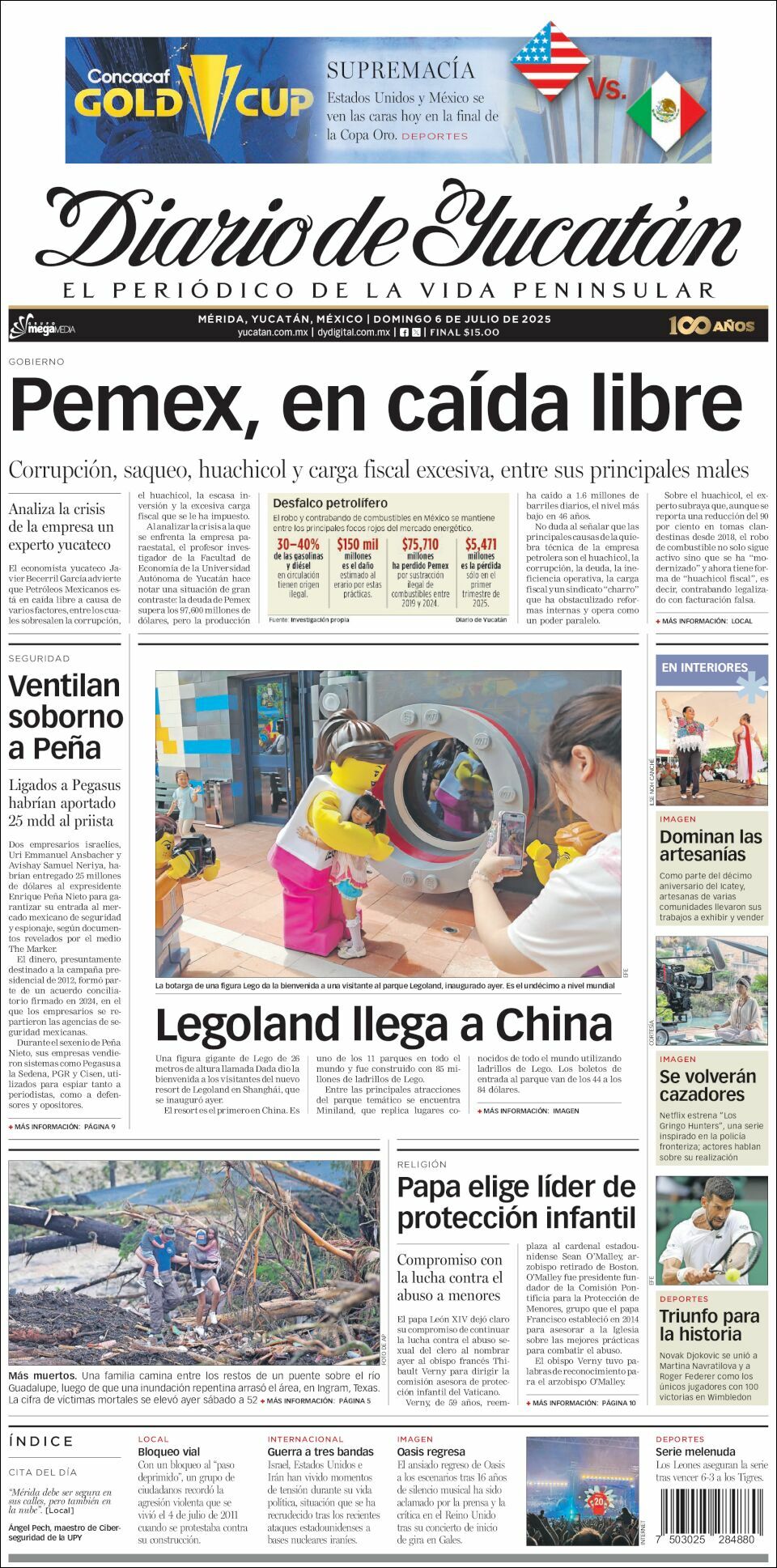 El Diario de Yucatán, edición del domingo 06 de julio de 2025 El Diario de Yucatán, edición del domingo 06 de julio de 2025