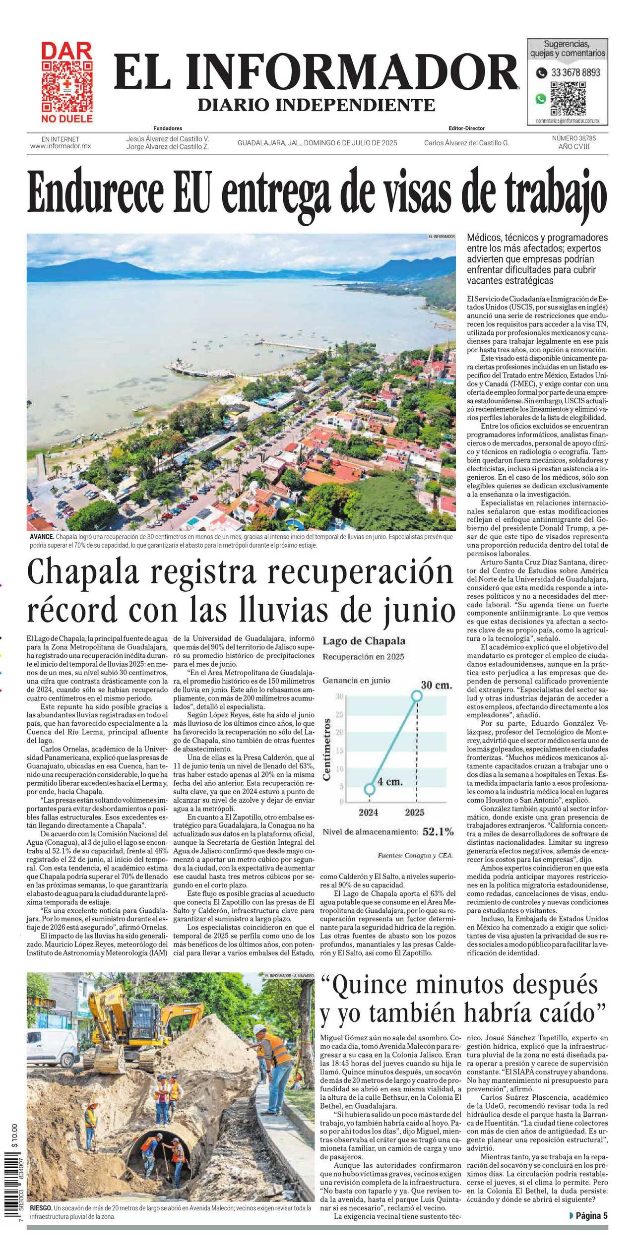 El Informador, edición del domingo 06 de julio de 2025 El Informador, edición del domingo 06 de julio de 2025