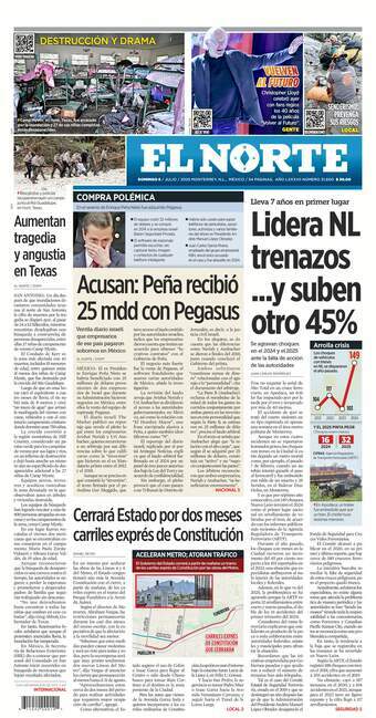 El Norte, edición del domingo 06 de julio de 2025 El Norte, edición del domingo 06 de julio de 2025