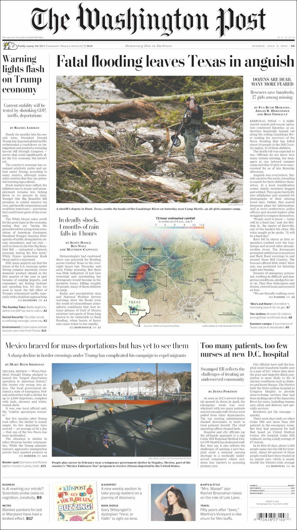 The Washington Post, edición del domingo 06 de julio de 2025 The Washington Post, edición del domingo 06 de julio de 2025