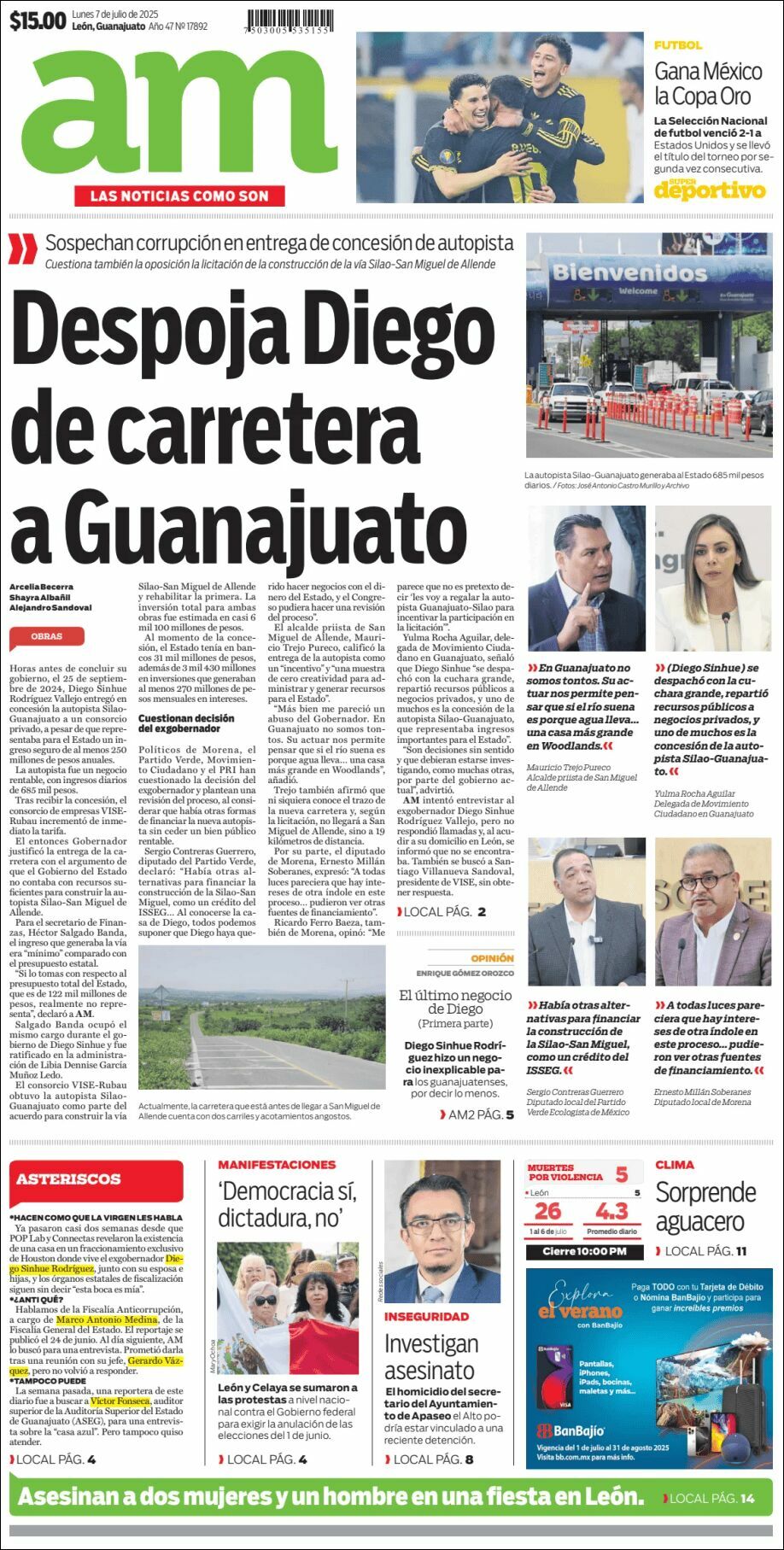 AM de León, edición del lunes 07 de julio de 2025 AM de León, edición del lunes 07 de julio de 2025