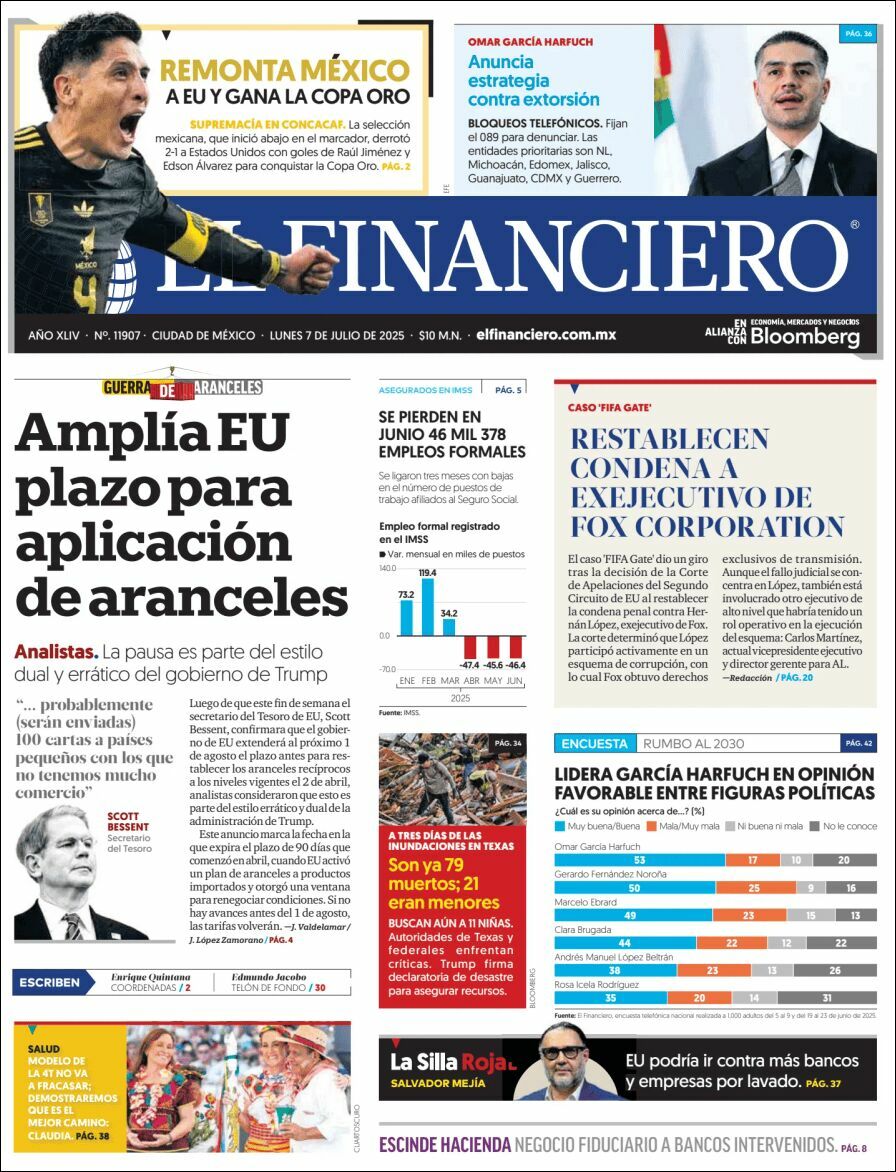 El Financiero, edición del lunes 07 de julio de 2025 El Financiero, edición del lunes 07 de julio de 2025