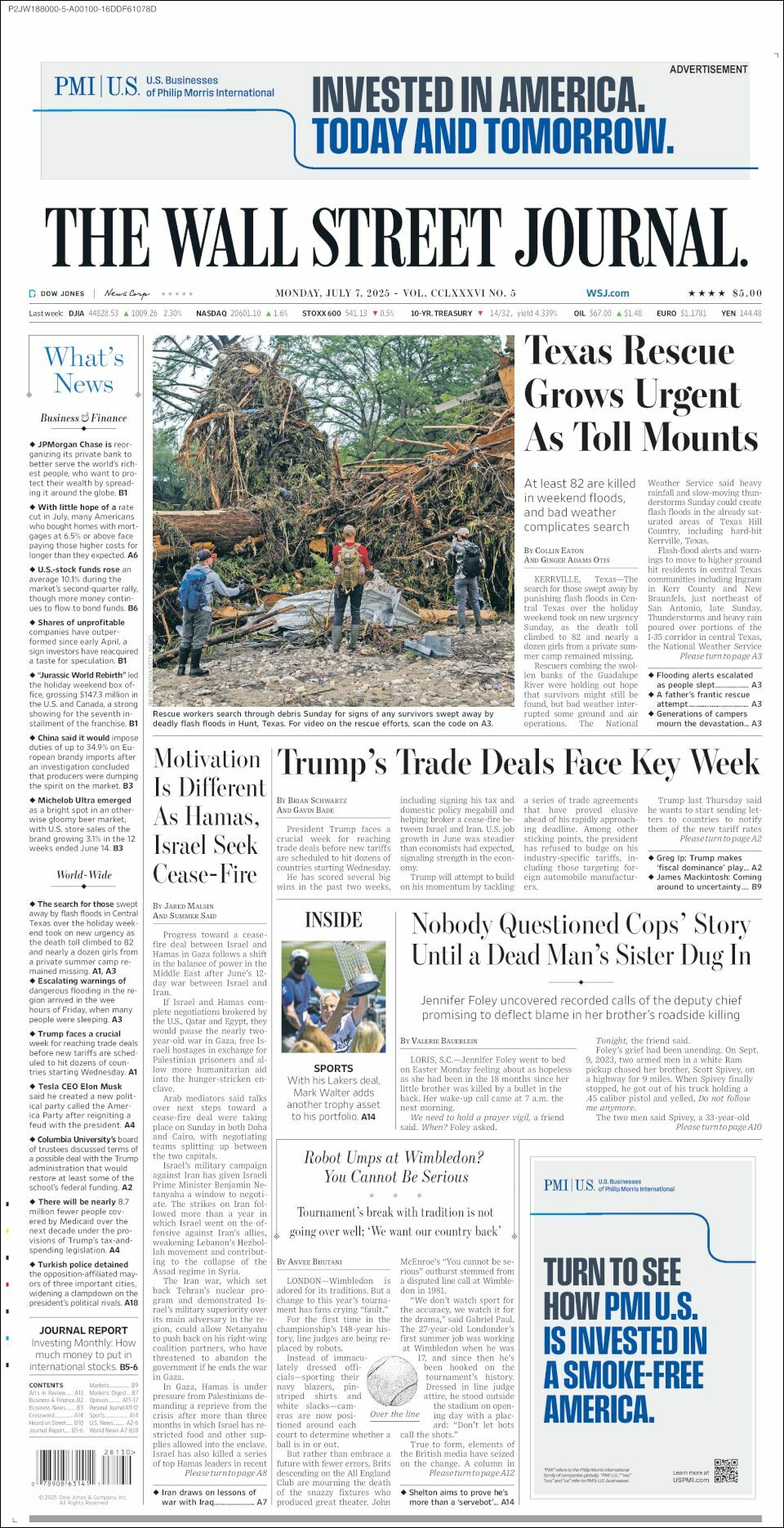 The Wall Street Journal, edición del lunes 07 de julio de 2025 The Wall Street Journal, edición del lunes 07 de julio de 2025