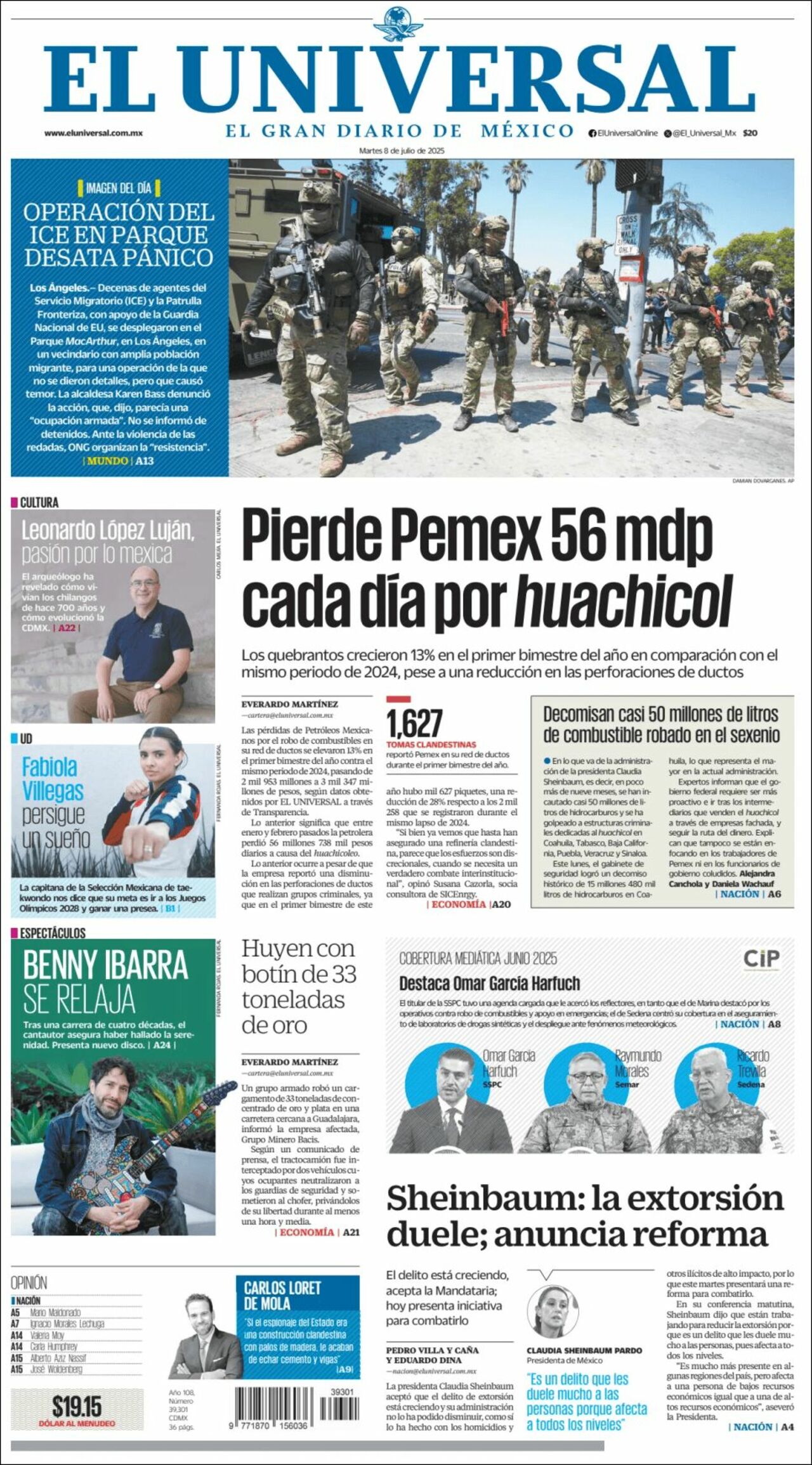 El Universal, edición del martes 08 de julio de 2025 El Universal, edición del martes 08 de julio de 2025