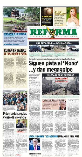 Reforma, edición del martes 08 de julio de 2025 Reforma, edición del martes 08 de julio de 2025
