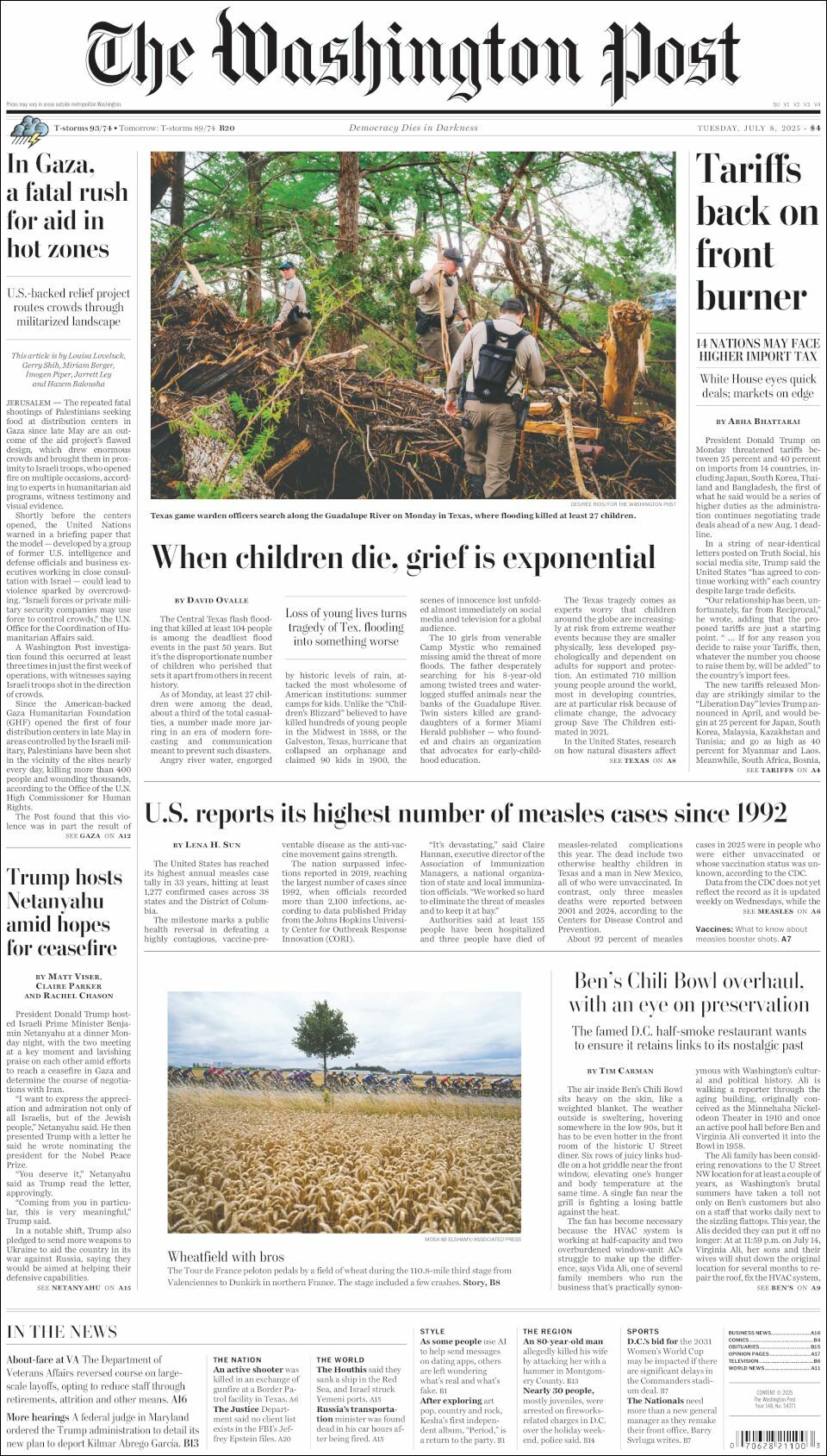 The Washington Post, edición del martes 08 de julio de 2025 The Washington Post, edición del martes 08 de julio de 2025