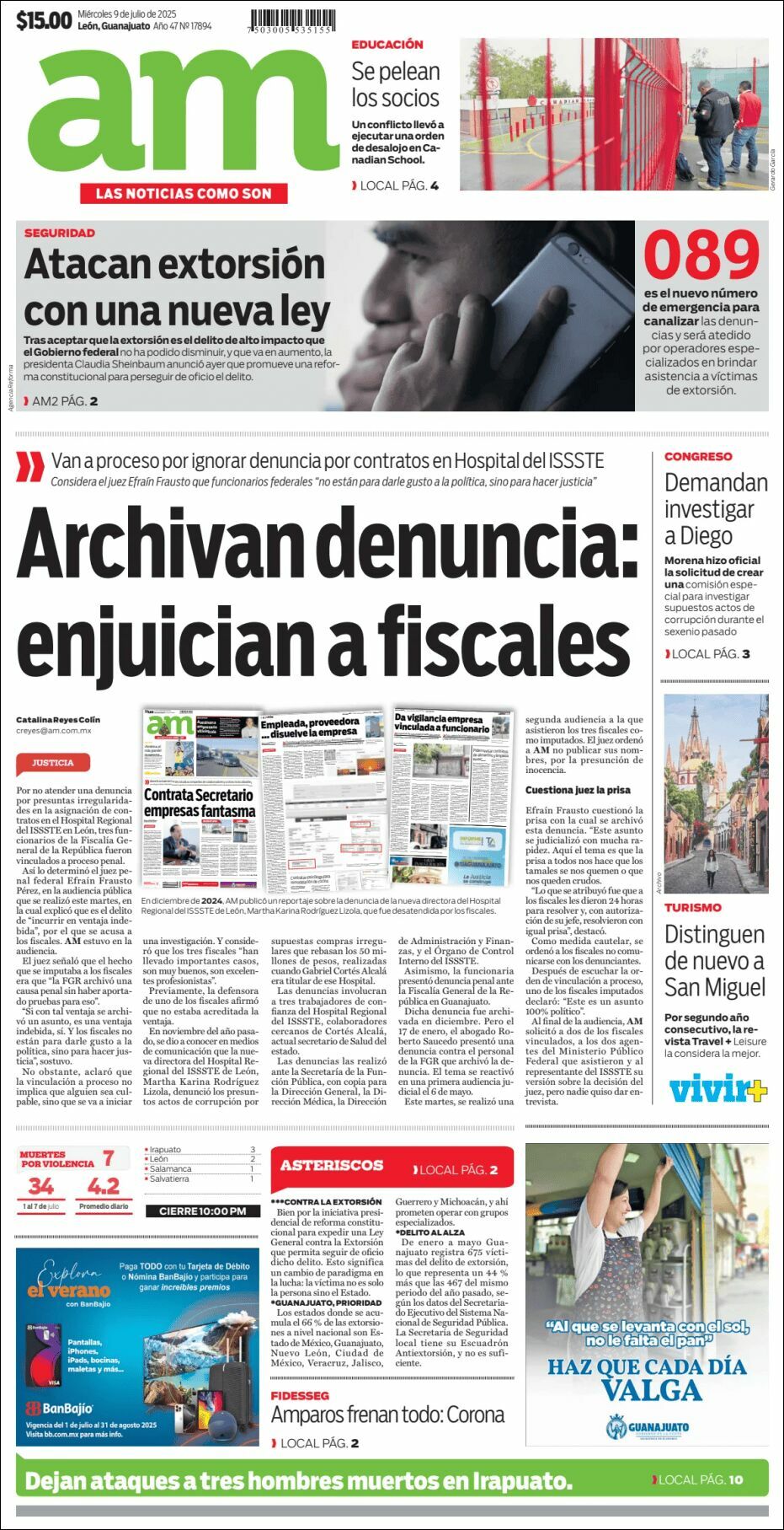 AM de León, edición del miércoles 09 de julio de 2025 AM de León, edición del miércoles 09 de julio de 2025