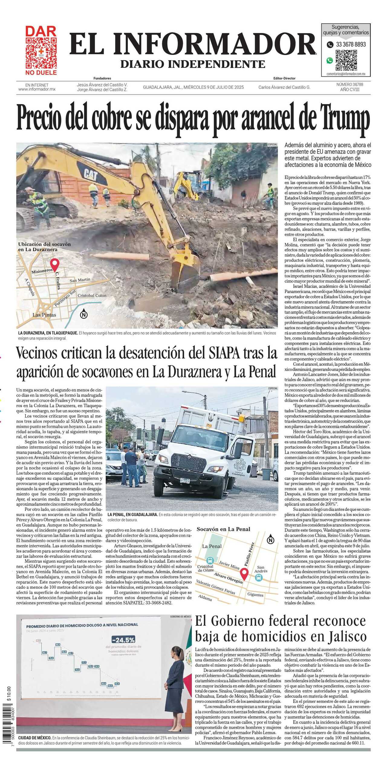 El Informador, edición del miércoles 09 de julio de 2025 El Informador, edición del miércoles 09 de julio de 2025