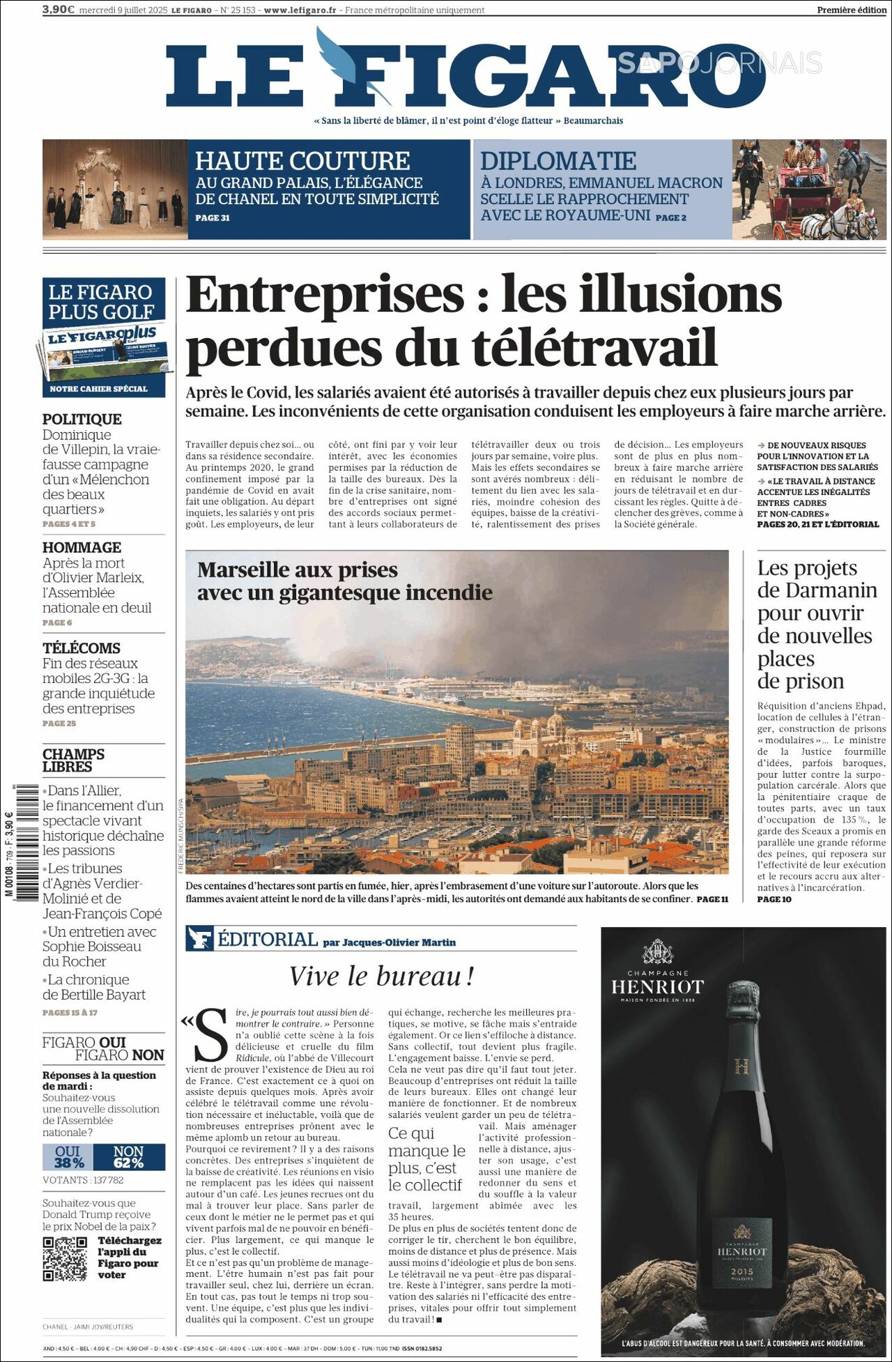 Le Figaro, edición del miércoles 09 de julio de 2025 Le Figaro, edición del miércoles 09 de julio de 2025