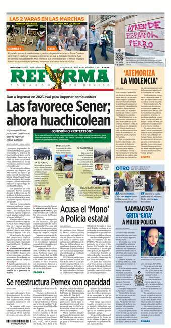 Reforma, edición del miércoles 09 de julio de 2025 Reforma, edición del miércoles 09 de julio de 2025