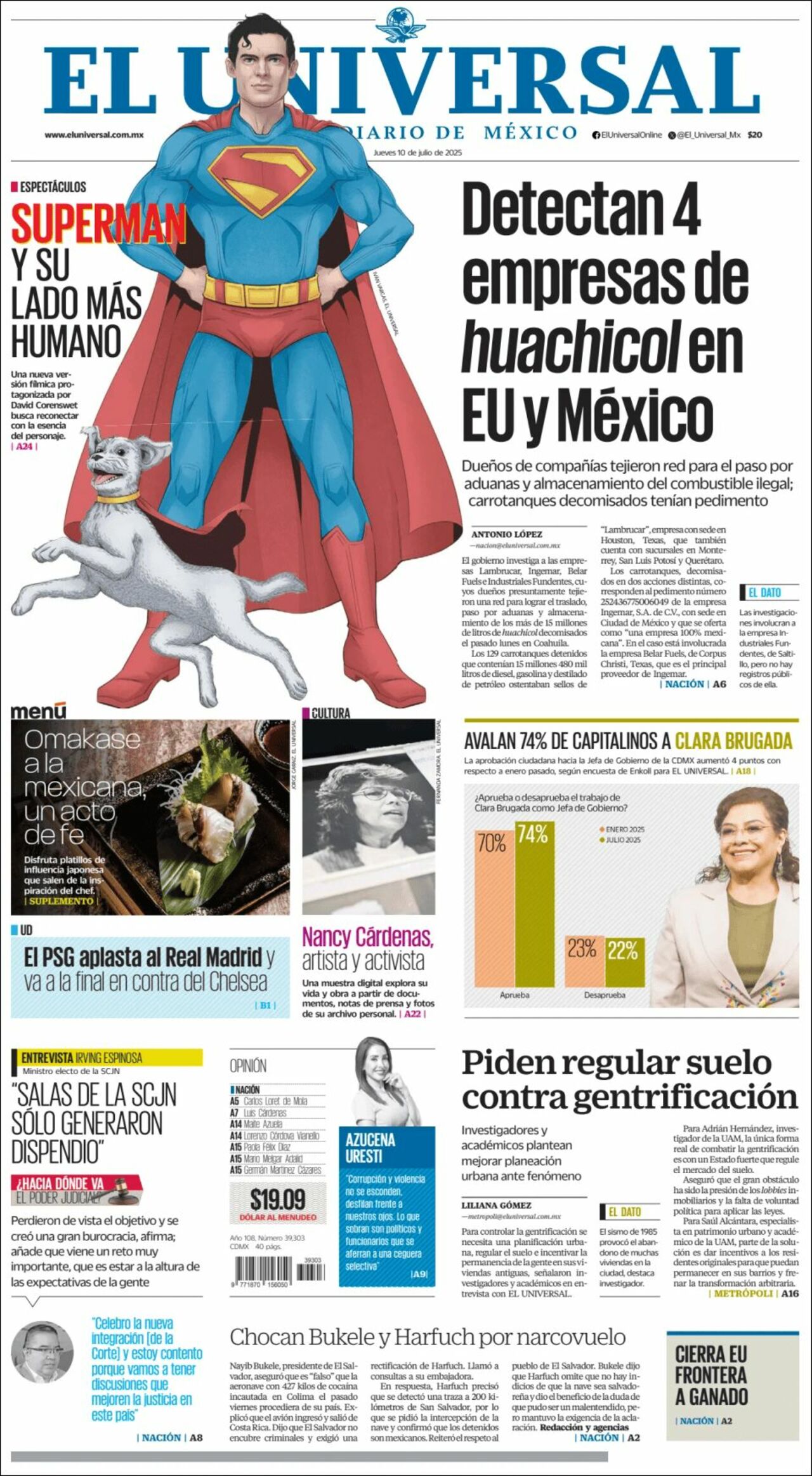El Universal, edición del jueves 10 de julio de 2025 El Universal, edición del jueves 10 de julio de 2025
