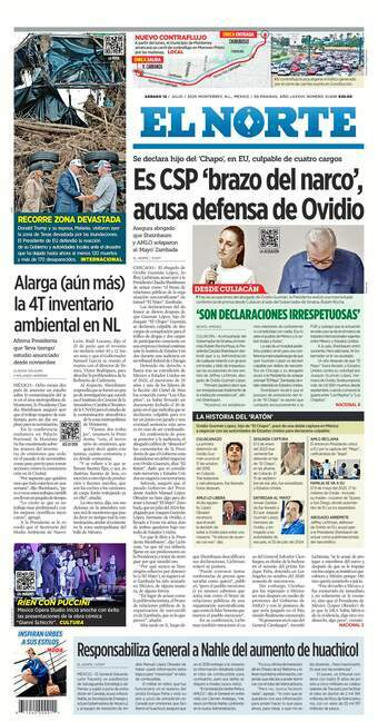 El Norte, edición del sábado 12 de julio de 2025 El Norte, edición del sábado 12 de julio de 2025