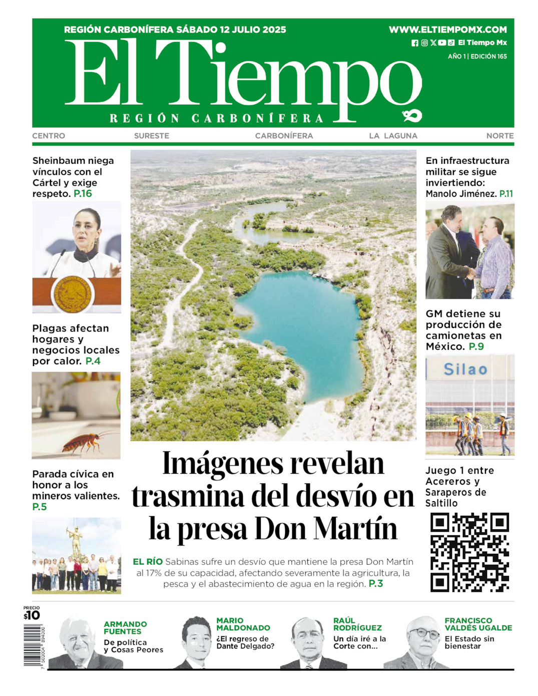 El Tiempo Región Carbonífera, edición del sábado 12 de julio de 2025 El Tiempo Región Carbonífera, edición del sábado 12 de julio de 2025