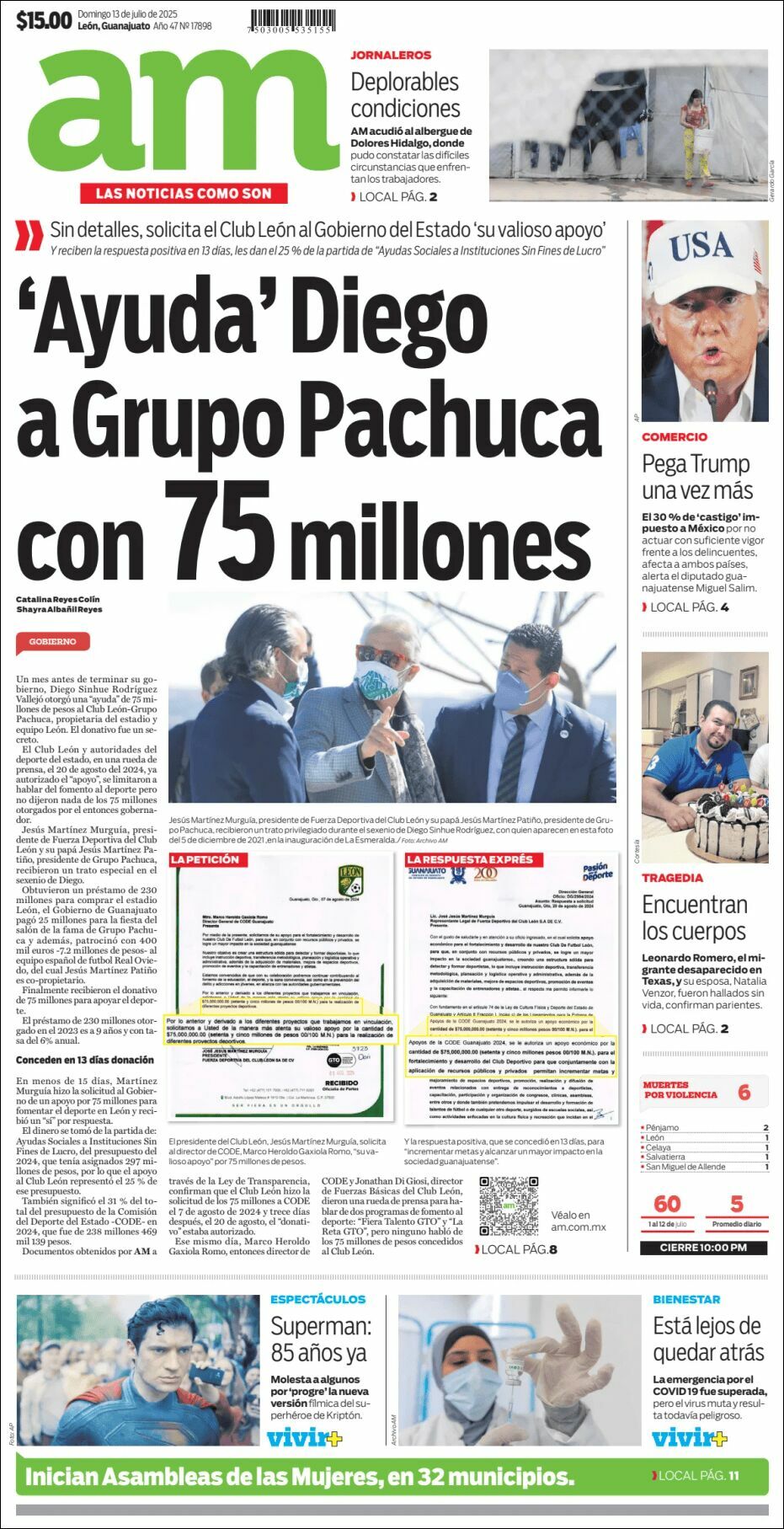 AM de León, edición del domingo 13 de julio de 2025 AM de León, edición del domingo 13 de julio de 2025