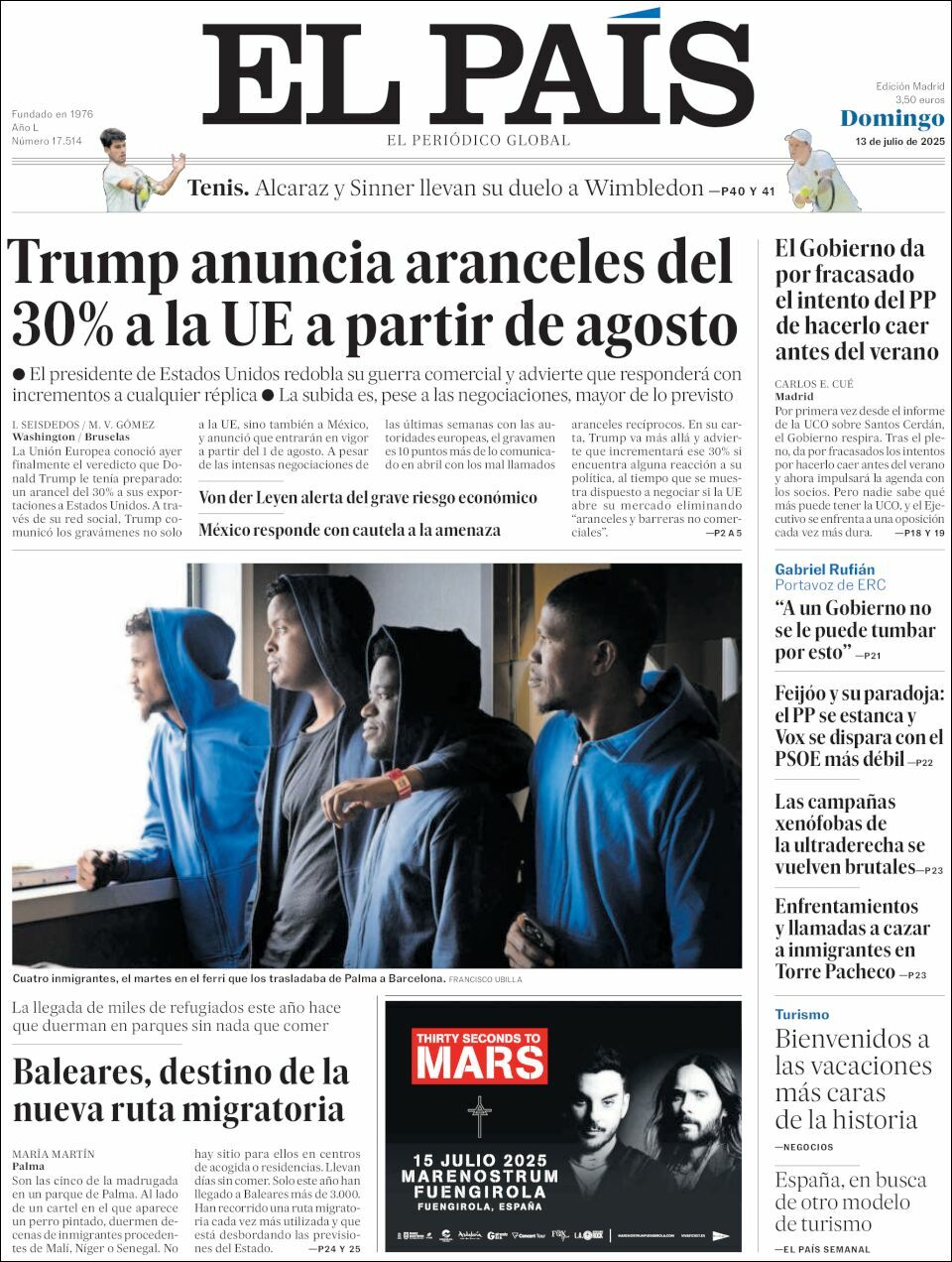El País, edición del domingo 13 de julio de 2025 El País, edición del domingo 13 de julio de 2025