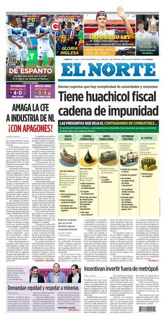 El Norte, edición del lunes 14 de julio de 2025 El Norte, edición del lunes 14 de julio de 2025
