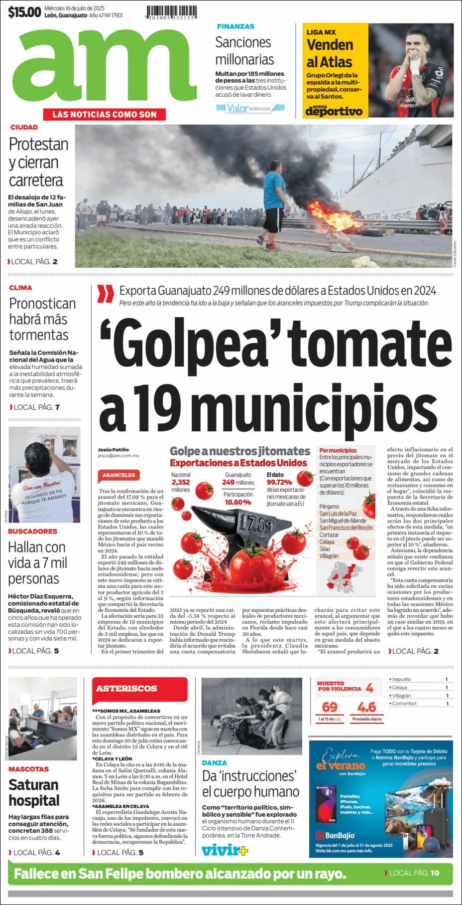 AM de León, edición del miércoles 16 de julio de 2025 AM de León, edición del miércoles 16 de julio de 2025